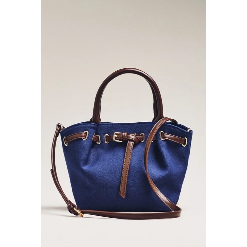 Mini Canvas Belted Tote
